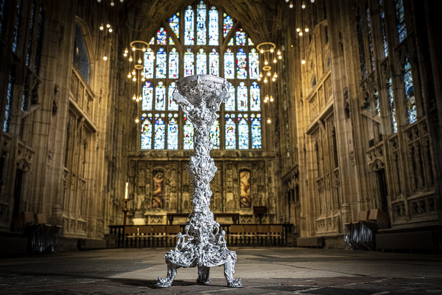 LA IMPRESIÓN 3D DEVUELVE LA RÉPLICA DEL CANDELABRO DEL SIGLO XII A GLOUCESTER